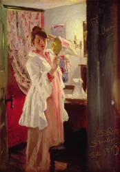 画家の妻のいる室内、1889年